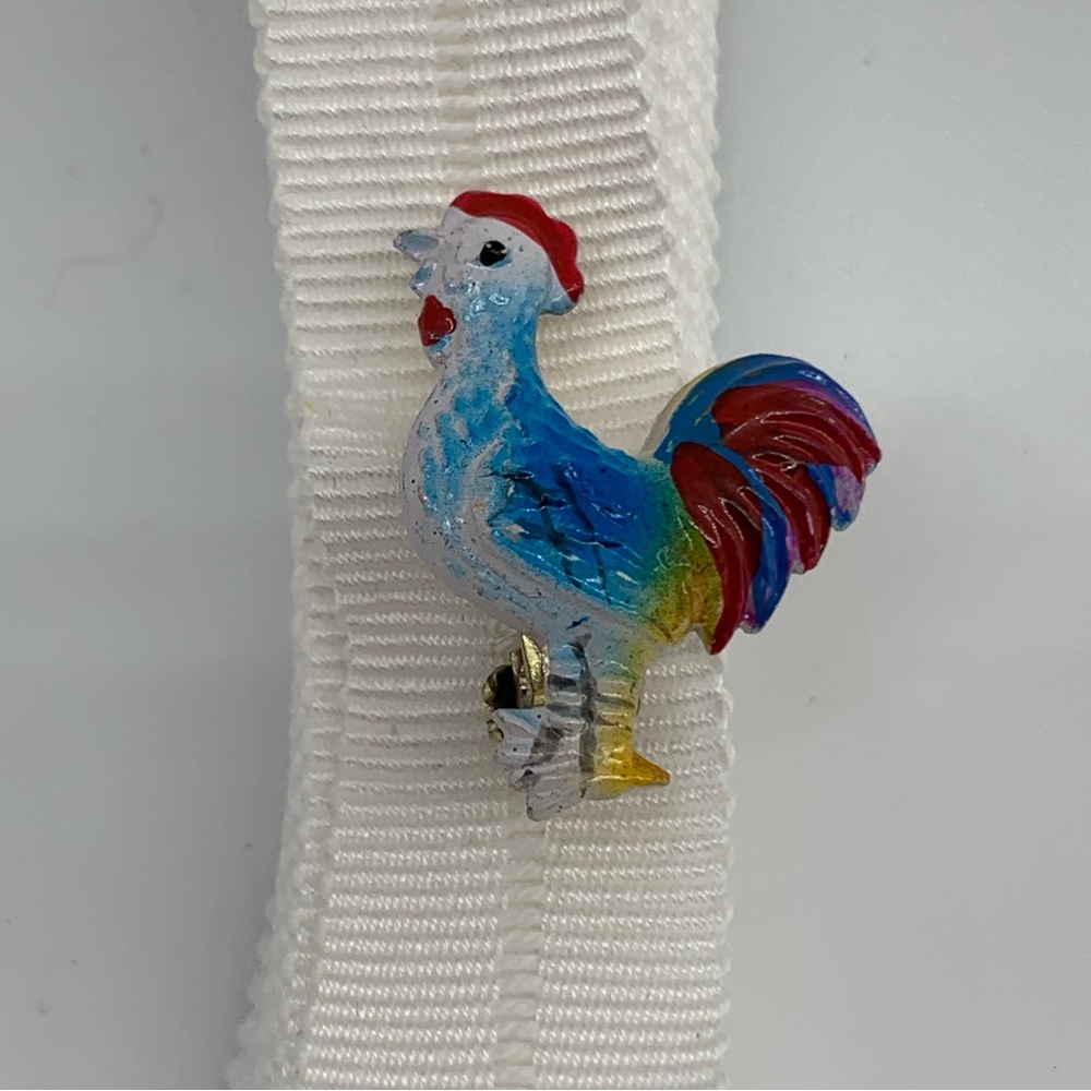 Colorful & Vintage Rooster 🐓 Pin / Brooch